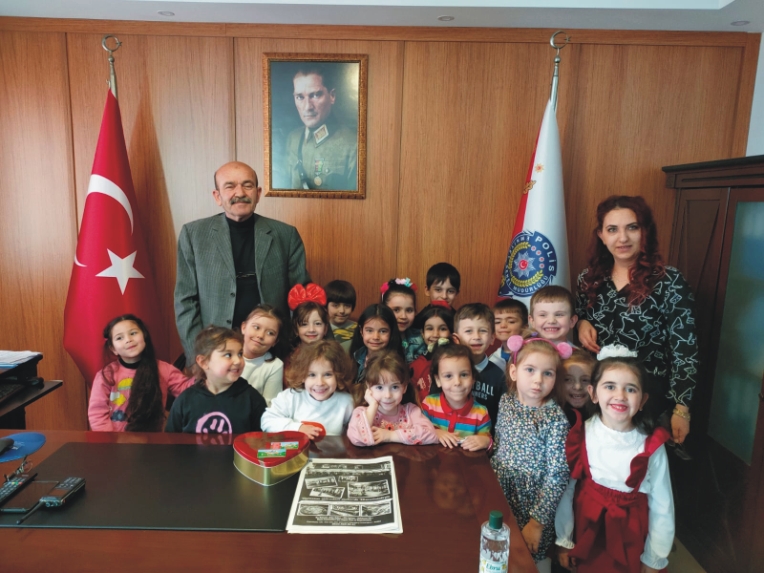 Sevgi Bahçesi Anaokulu öğrencileri Polisin misafiri oldu