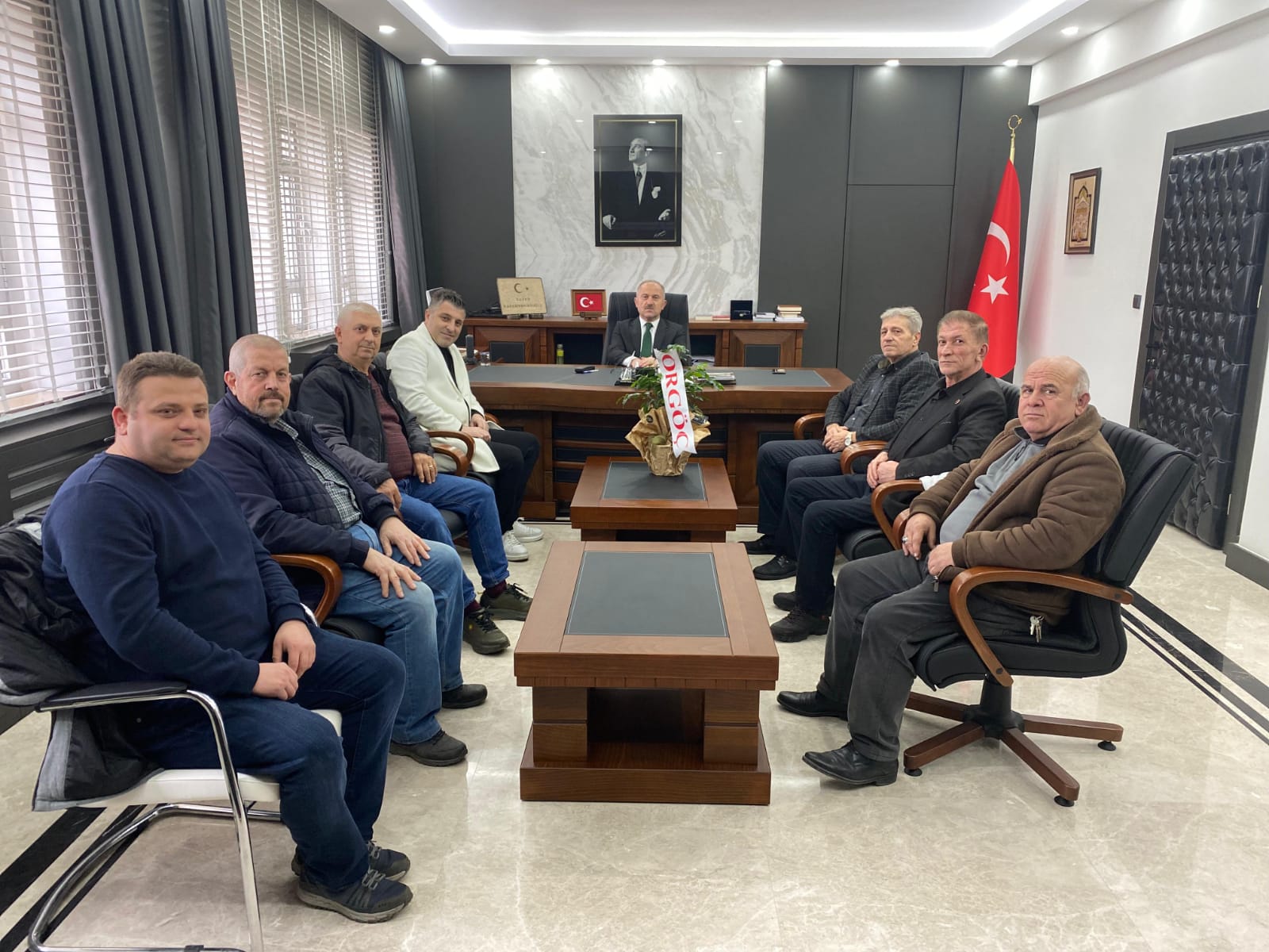 Rumeli Göçmenleri Derneği’nden  Kaymakam  Karamehmetoğlu’na Ziyaret